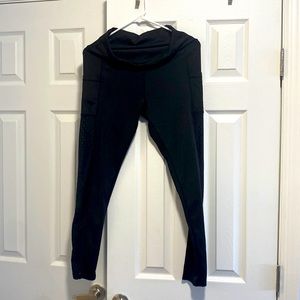 SHEIN Black Pocket Workout Leggings